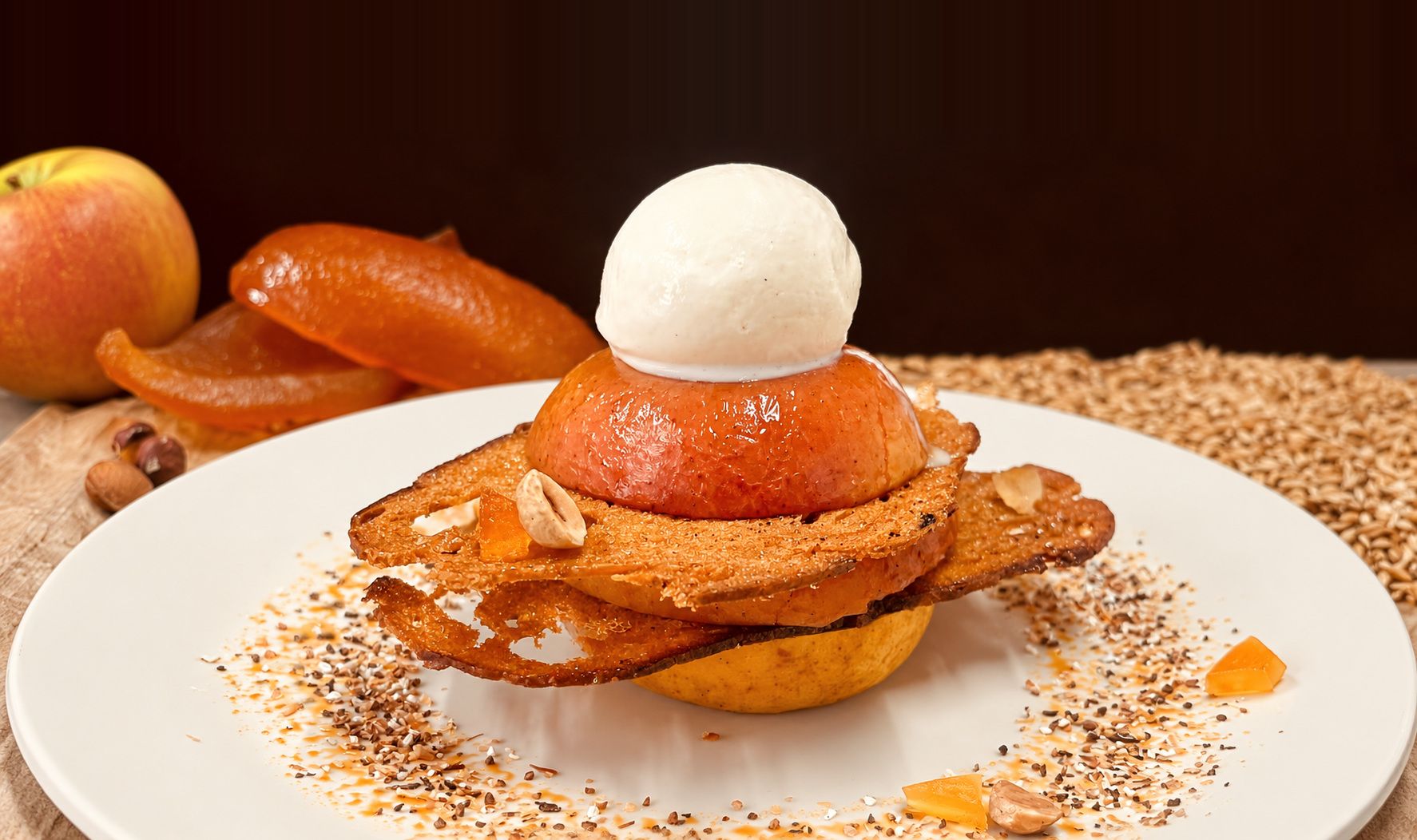 Pomme Rotie Popup Espace Noir Complet
